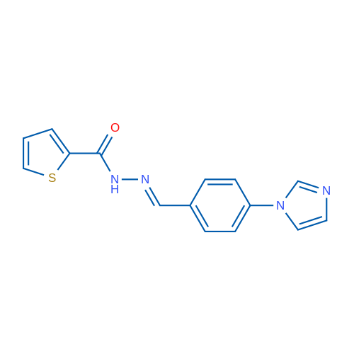 N'-[(1E)-[4-(1H-Imidazol-1-yl)phenyl]methylidene]thiophene-2-carbohydrazide 1g