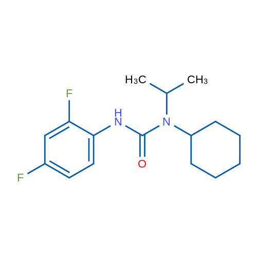 1-Cyclohexyl-3-(2,4-difluorophenyl)-1-(propan-2-yl)urea 1g