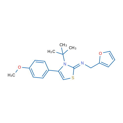 N-[(2Z)-3-tert-Butyl-4-(4-methoxyphenyl)-2,3-dihydro-1,3-thiazol-2-ylidene]-1-(furan-2-yl)methanamine 10mg