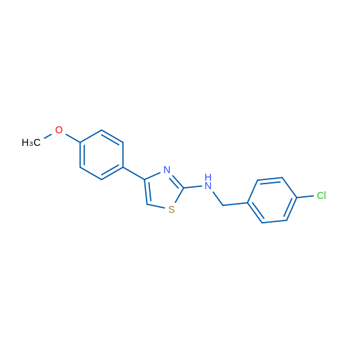 N-[(4-Chlorophenyl)methyl]-4-(4-methoxyphenyl)-1,3-thiazol-2-amine 1g