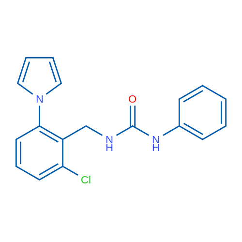 3-{[2-chloro-6-(1H-pyrrol-1-yl)phenyl]methyl}-1-phenylurea 1g