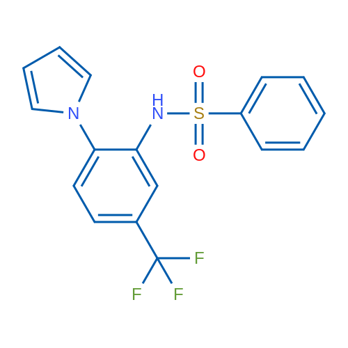 N-[2-(1H-Pyrrol-1-yl)-5-(trifluoromethyl)phenyl]benzenesulfonamide 1g