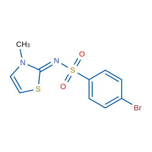 4-Bromo-N-[(2Z)-3-methyl-2,3-dihydro-1,3-thiazol-2-ylidene]benzene-1-sulfonamide 1g