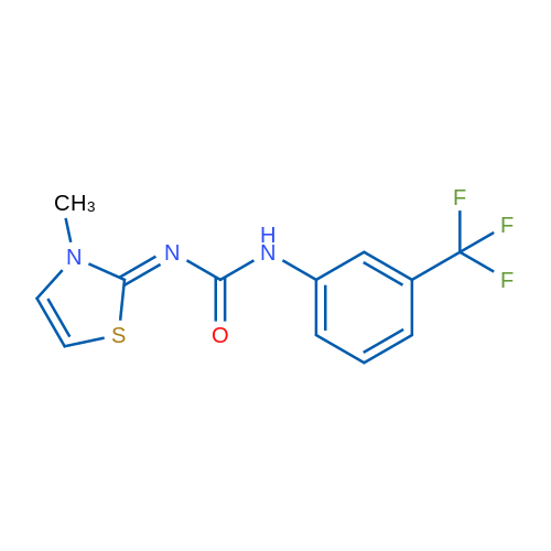 3-[(2Z)-3-Methyl-2,3-dihydro-1,3-thiazol-2-ylidene]-1-[3-(trifluoromethyl)phenyl]urea 1g