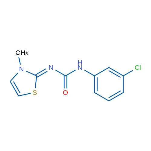 1-(3-Chlorophenyl)-3-[(2Z)-3-methyl-2,3-dihydro-1,3-thiazol-2-ylidene]urea 1g