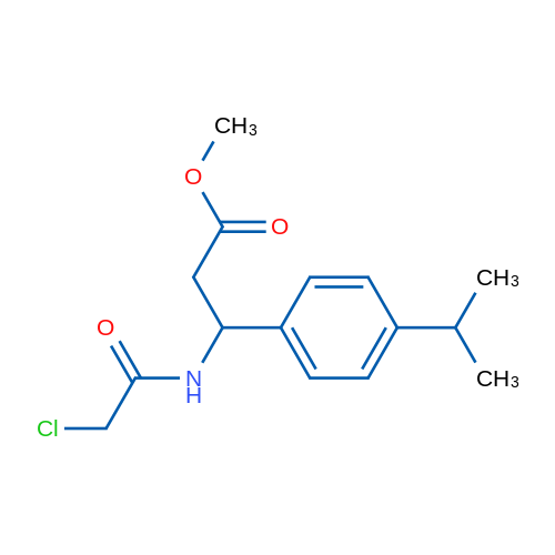 Methyl 3-(2-chloroacetamido)-3-[4-(propan-2-yl)phenyl]propanoate 1g