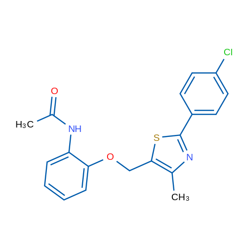 N-(2-{[2-(4-chlorophenyl)-4-methyl-1,3-thiazol-5-yl]methoxy}phenyl)acetamide 1g