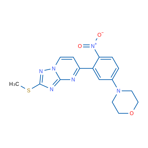 4-{3-[2-(methylsulfanyl)-[1,2,4]triazolo[1,5-a]pyrimidin-5-yl]-4-nitrophenyl}morpholine 1g