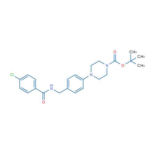 tert-Butyl 4-(4-{[(4-chlorophenyl)formamido]methyl}phenyl)piperazine-1-carboxylate 1g