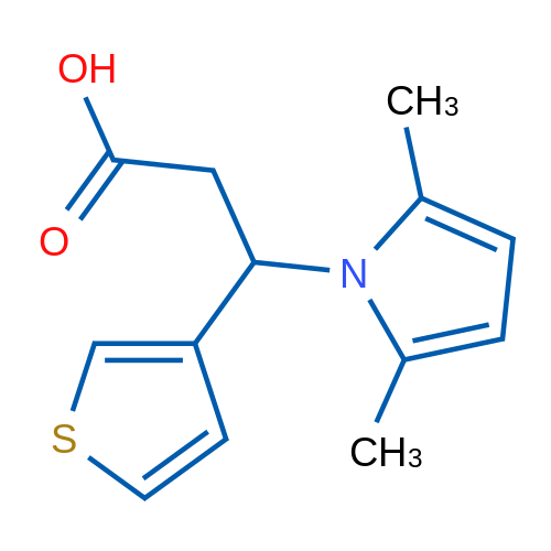 3-(2,5-Dimethyl-1H-pyrrol-1-yl)-3-(thiophen-3-yl)propanoic acid 1g
