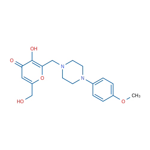3-Hydroxy-6-(hydroxymethyl)-2-{[4-(4-methoxyphenyl)piperazin-1-yl]methyl}-4H-pyran-4-one 1g