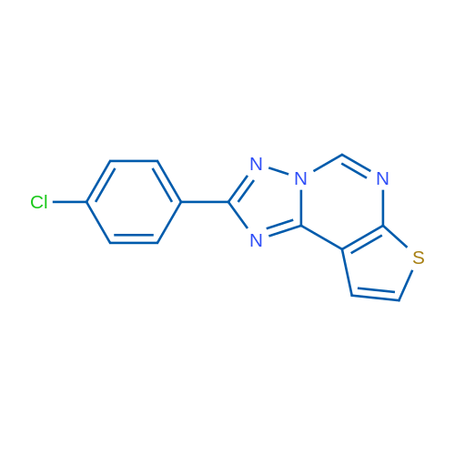 4-(4-Chlorophenyl)-10-thia-3,5,6,8-tetraazatricyclo[7.3.0.0^{2,6}]dodeca-1(9),2,4,7,11-pentaene 1g
