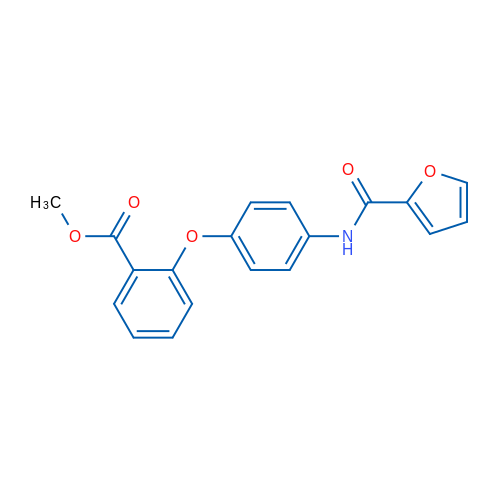 Methyl 2-[4-(furan-2-amido)phenoxy]benzoate 1g