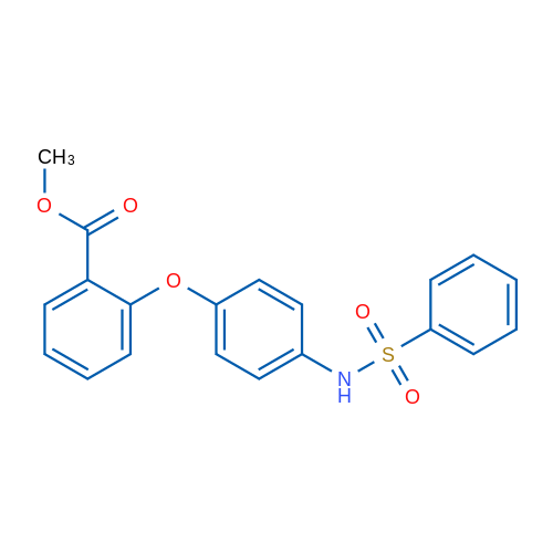 Methyl 2-(4-benzenesulfonamidophenoxy)benzoate 1g