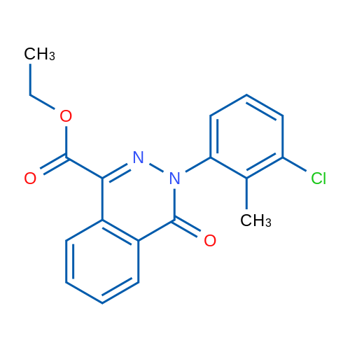 Ethyl 3-(3-chloro-2-methylphenyl)-4-oxo-3,4-dihydrophthalazine-1-carboxylate 1g