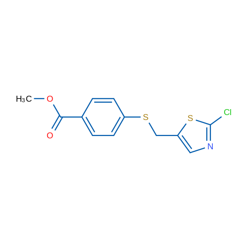 Methyl 4-{[(2-chloro-1,3-thiazol-5-yl)methyl]sulfanyl}benzoate 1g