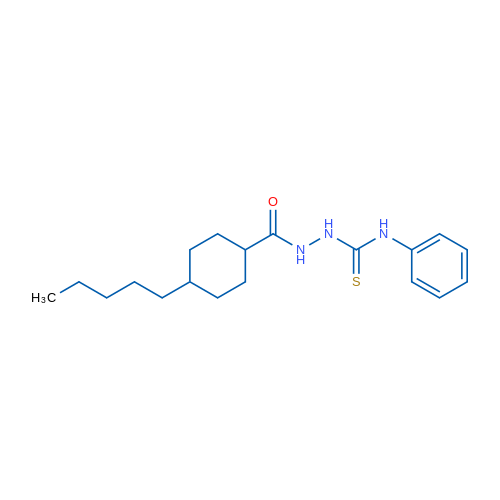 4-Pentyl-N-[(phenylcarbamothioyl)amino]cyclohexane-1-carboxamide 10mg