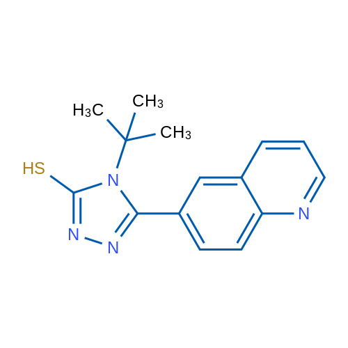 4-tert-Butyl-5-(quinolin-6-yl)-4H-1,2,4-triazole-3-thiol 1g