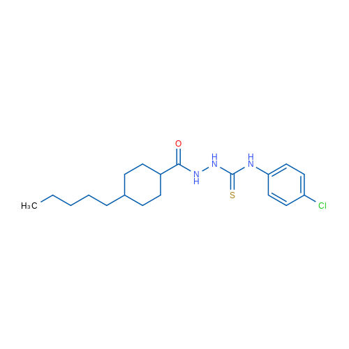 N-{[(4-chlorophenyl)carbamothioyl]amino}-4-pentylcyclohexane-1-carboxamide 1g