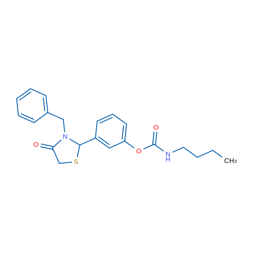 3-(3-Benzyl-4-oxo-1,3-thiazolidin-2-yl)phenyl N-butylcarbamate 1g