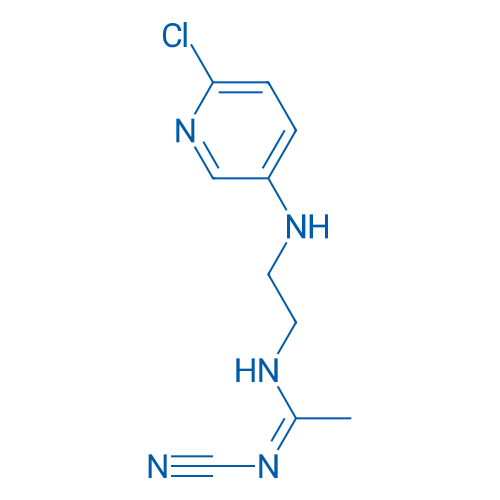 (Z)-N-{2-[(6-chloropyridin-3-yl)amino]ethyl}-N'-cyanoethanimidamide 1g