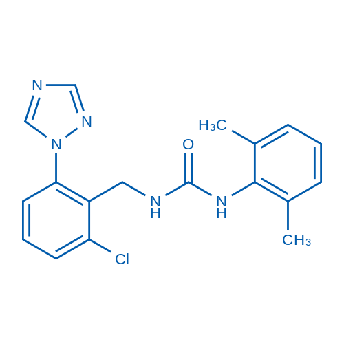 3-{[2-chloro-6-(1H-1,2,4-triazol-1-yl)phenyl]methyl}-1-(2,6-dimethylphenyl)urea 1g