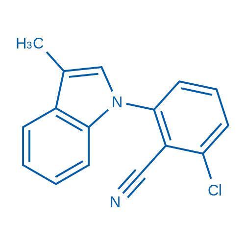 2-Chloro-6-(3-methyl-1H-indol-1-yl)benzonitrile 1g