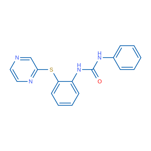 1-Phenyl-3-[2-(pyrazin-2-ylsulfanyl)phenyl]urea 1g