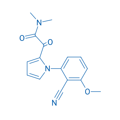 2-[1-(2-Cyano-3-methoxyphenyl)-1H-pyrrol-2-yl]-N,N-dimethyl-2-oxoacetamide 1g