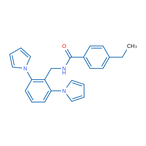 N-{[2,6-bis(1H-pyrrol-1-yl)phenyl]methyl}-4-ethylbenzamide 1g