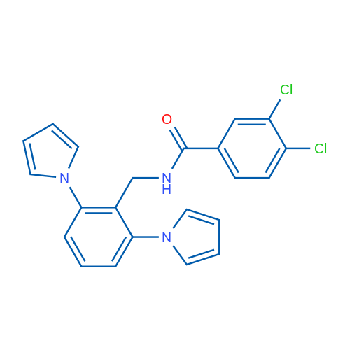 N-{[2,6-bis(1H-pyrrol-1-yl)phenyl]methyl}-3,4-dichlorobenzamide 1g
