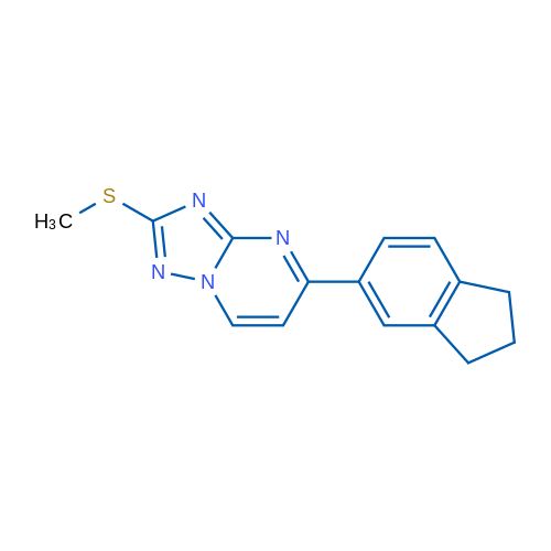 5-(2,3-Dihydro-1H-inden-5-yl)-2-(methylsulfanyl)-[1,2,4]triazolo[1,5-a]pyrimidine 1g