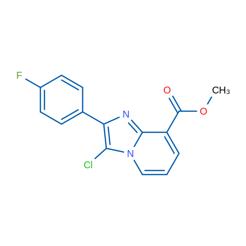 Methyl 3-chloro-2-(4-fluorophenyl)imidazo[1,2-a]pyridine-8-carboxylate 1g