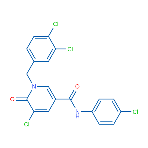 5-Chloro-N-(4-chlorophenyl)-1-[(3,4-dichlorophenyl)methyl]-6-oxo-1,6-dihydropyridine-3-carboxamide 1g