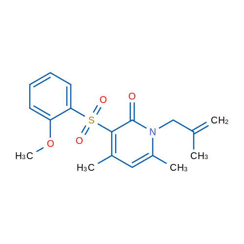 3-(2-Methoxybenzenesulfonyl)-4,6-dimethyl-1-(2-methylprop-2-en-1-yl)-1,2-dihydropyridin-2-one 1g