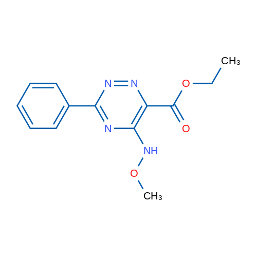 Ethyl 5-(methoxyamino)-3-phenyl-1,2,4-triazine-6-carboxylate 1g