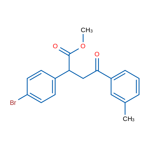 Methyl 2-(4-bromophenyl)-4-(3-methylphenyl)-4-oxobutanoate 1g