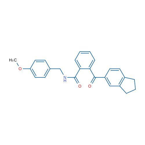 2-(2,3-Dihydro-1H-indene-5-carbonyl)-N-[(4-methoxyphenyl)methyl]benzamide 1g