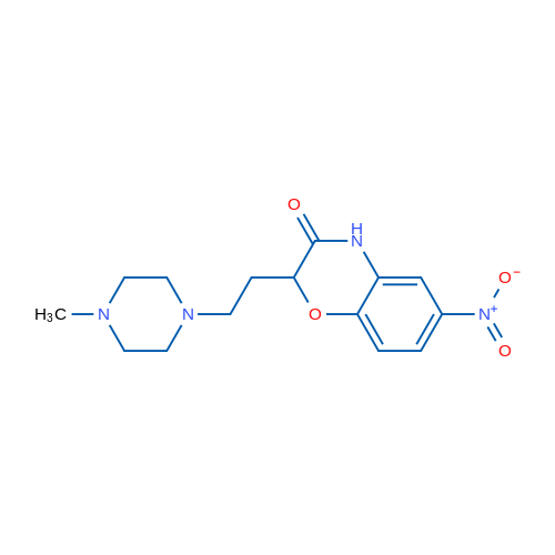2-[2-(4-Methylpiperazin-1-yl)ethyl]-6-nitro-3,4-dihydro-2H-1,4-benzoxazin-3-one 1g