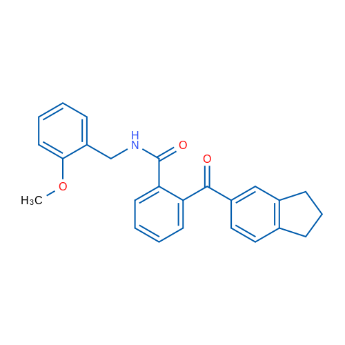 2-(2,3-Dihydro-1H-indene-5-carbonyl)-N-[(2-methoxyphenyl)methyl]benzamide 1g
