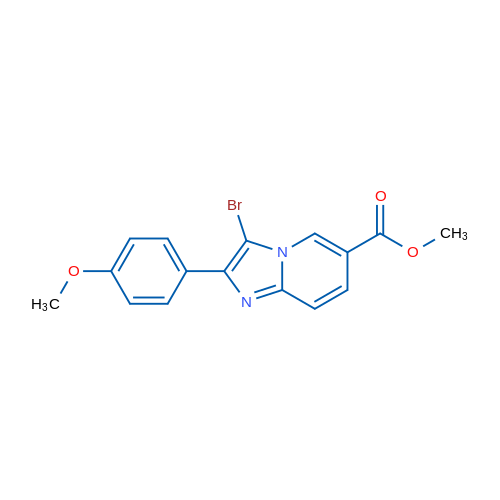 Methyl 3-bromo-2-(4-methoxyphenyl)imidazo[1,2-a]pyridine-6-carboxylate 1g