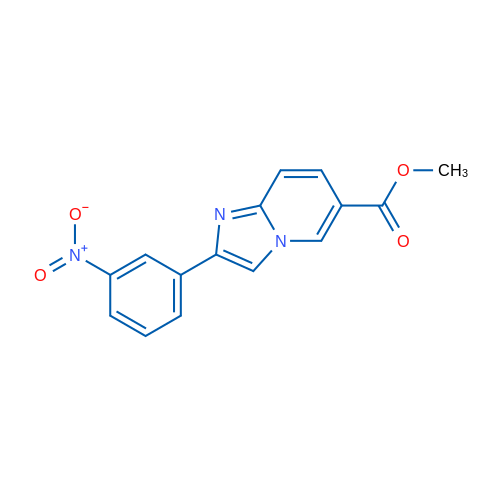 Methyl 2-(3-nitrophenyl)imidazo[1,2-a]pyridine-6-carboxylate 1g