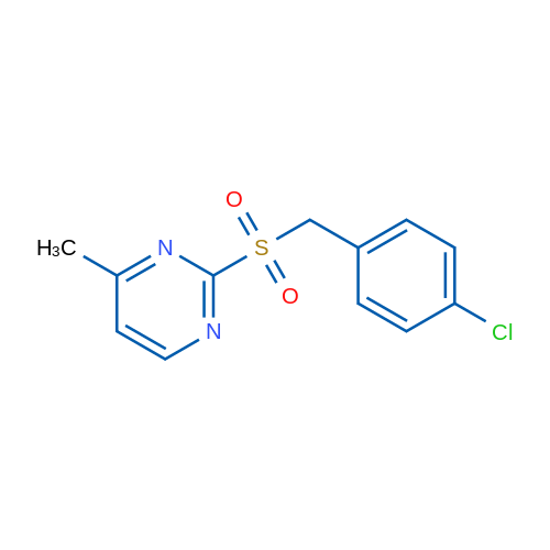 2-[(4-Chlorophenyl)methanesulfonyl]-4-methylpyrimidine 1g