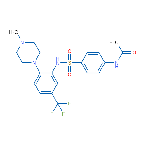 N-(4-{[2-(4-methylpiperazin-1-yl)-5-(trifluoromethyl)phenyl]sulfamoyl}phenyl)acetamide 1g