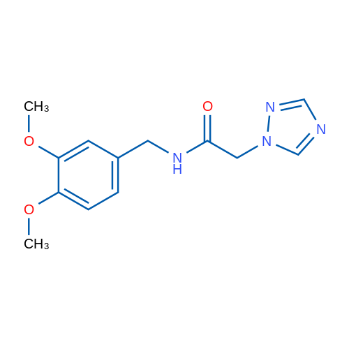 N-[(3,4-Dimethoxyphenyl)methyl]-2-(1H-1,2,4-triazol-1-yl)acetamide 1g