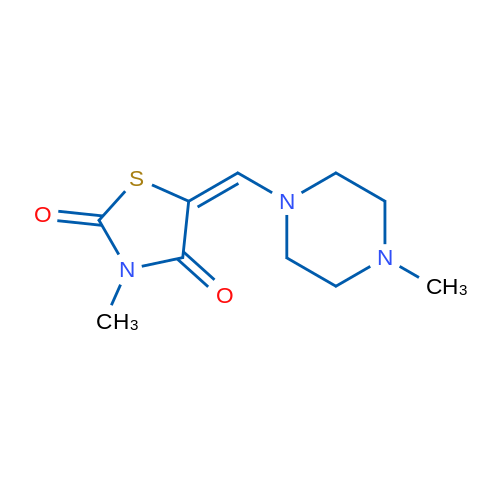 (5E)-3-Methyl-5-[(4-methylpiperazin-1-yl)methylidene]-1,3-thiazolidine-2,4-dione 1g