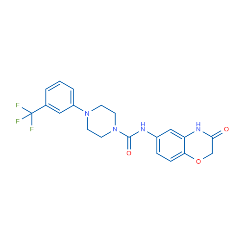 N-(3-Oxo-3,4-dihydro-2H-1,4-benzoxazin-6-yl)-4-[3-(trifluoromethyl)phenyl]piperazine-1-carboxamide 1g