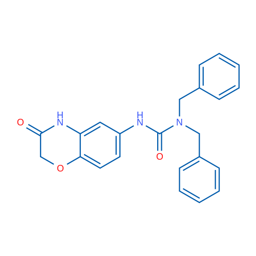 1,1-Dibenzyl-3-(3-oxo-3,4-dihydro-2H-1,4-benzoxazin-6-yl)urea 1g