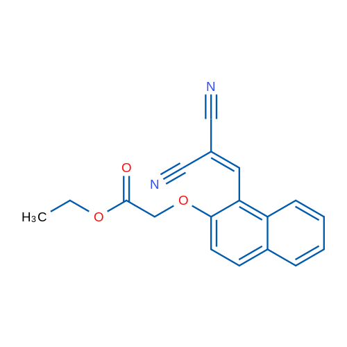 Ethyl 2-{[1-(2,2-dicyanoeth-1-en-1-yl)naphthalen-2-yl]oxy}acetate 1g