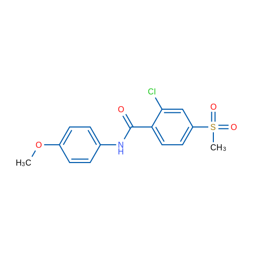 2-Chloro-4-methanesulfonyl-N-(4-methoxyphenyl)benzamide 1g